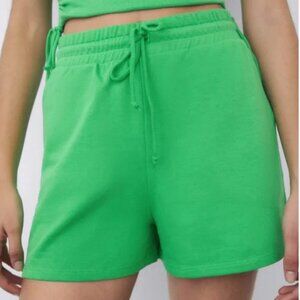 Zara Green Sweatpants Shorts - Medium